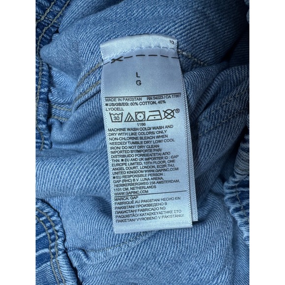 GAP Light Blue Wide-Leg Drawstring Jeans - Picture 7 of 11